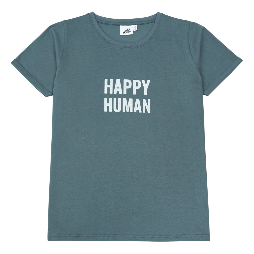 T-SHIRT HAPPY HUMAN / STORMY
