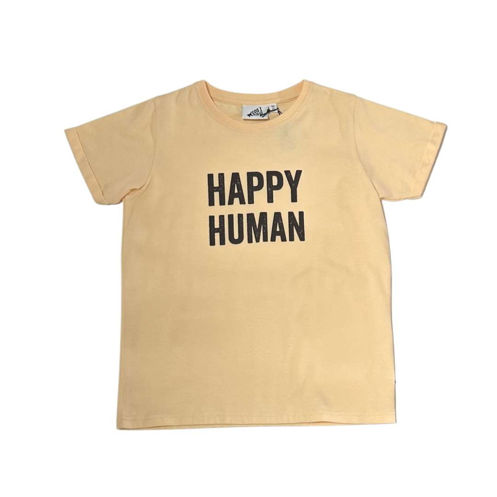 HAPPY HUMAN T-SHIRT / APRICOT
