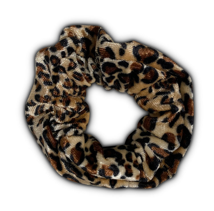 Scrunchie / leopard velvet