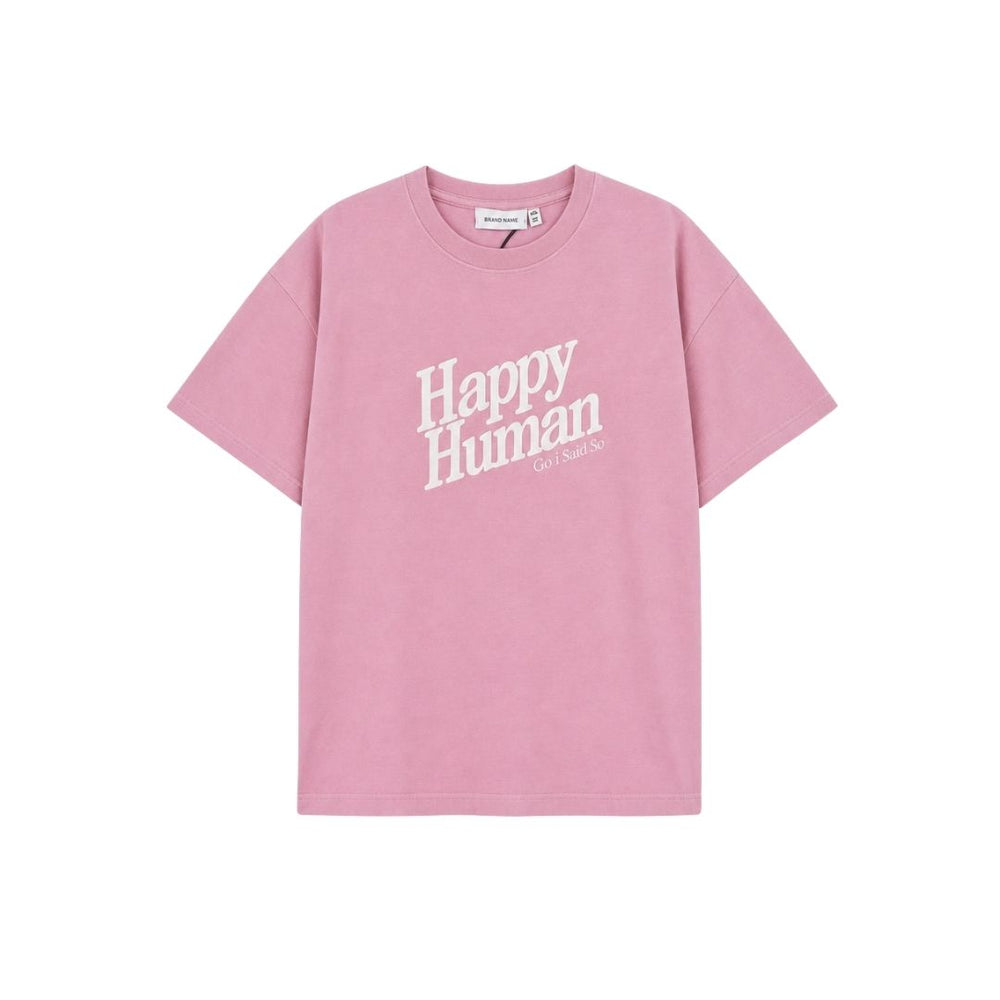 T-SHIRT HAPPY HUMAN / nectar