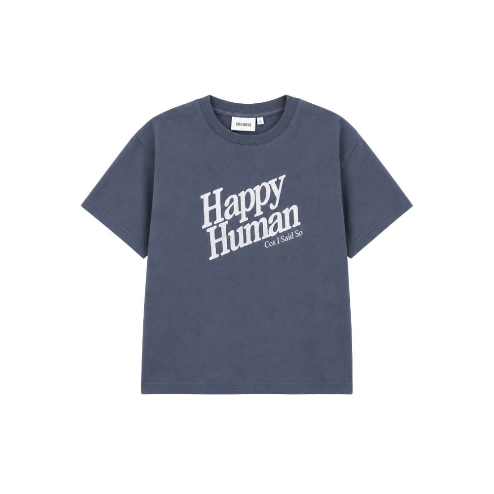 T-SHIRT HAPPY HUMAN / turbulence