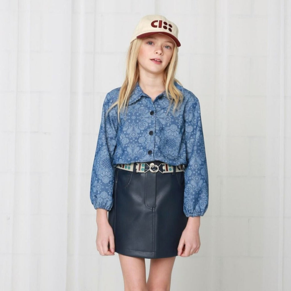 FRILL SHIRT paisley
