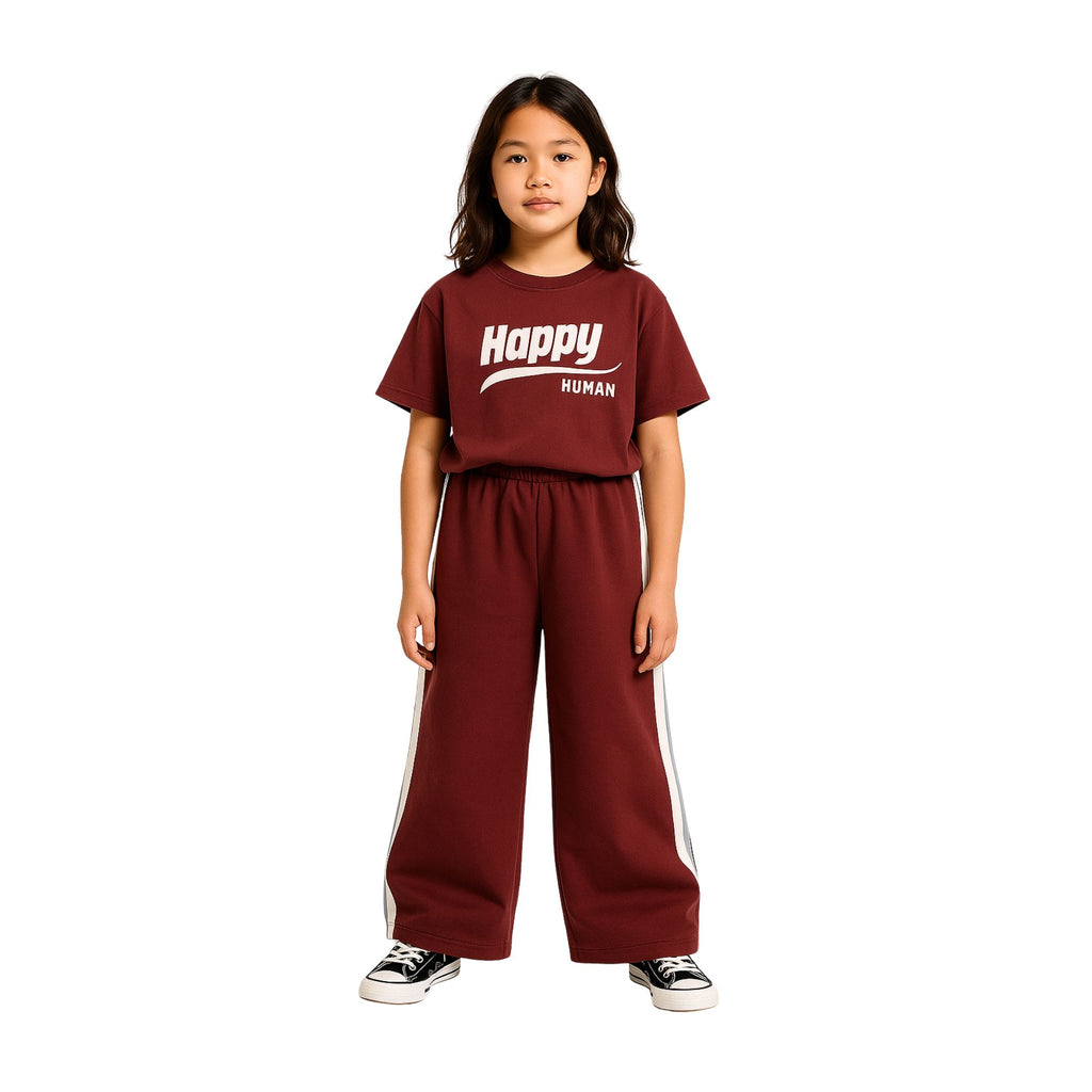 COLOUR BLOCK WIDE JOG PANT port