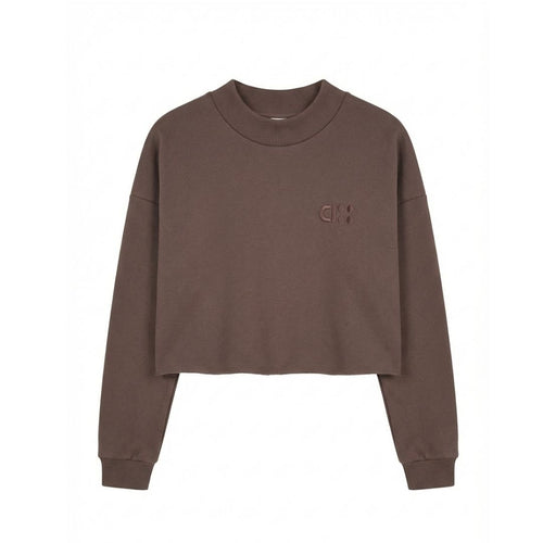 CUT OFF SWEATER / peppercorn