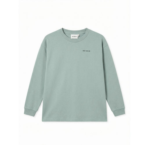 LONG SLEEVE T-SHIRT / silver blue