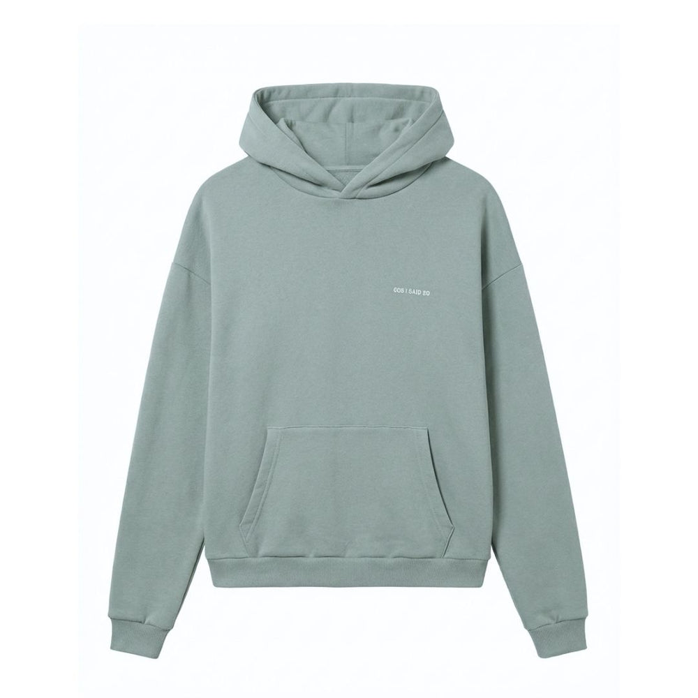 HOODIE WHAT A TIME / silver blue