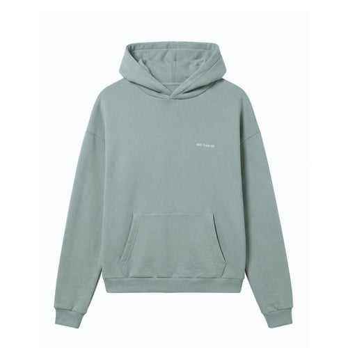 HOODIE WHAT A TIME / silver blue