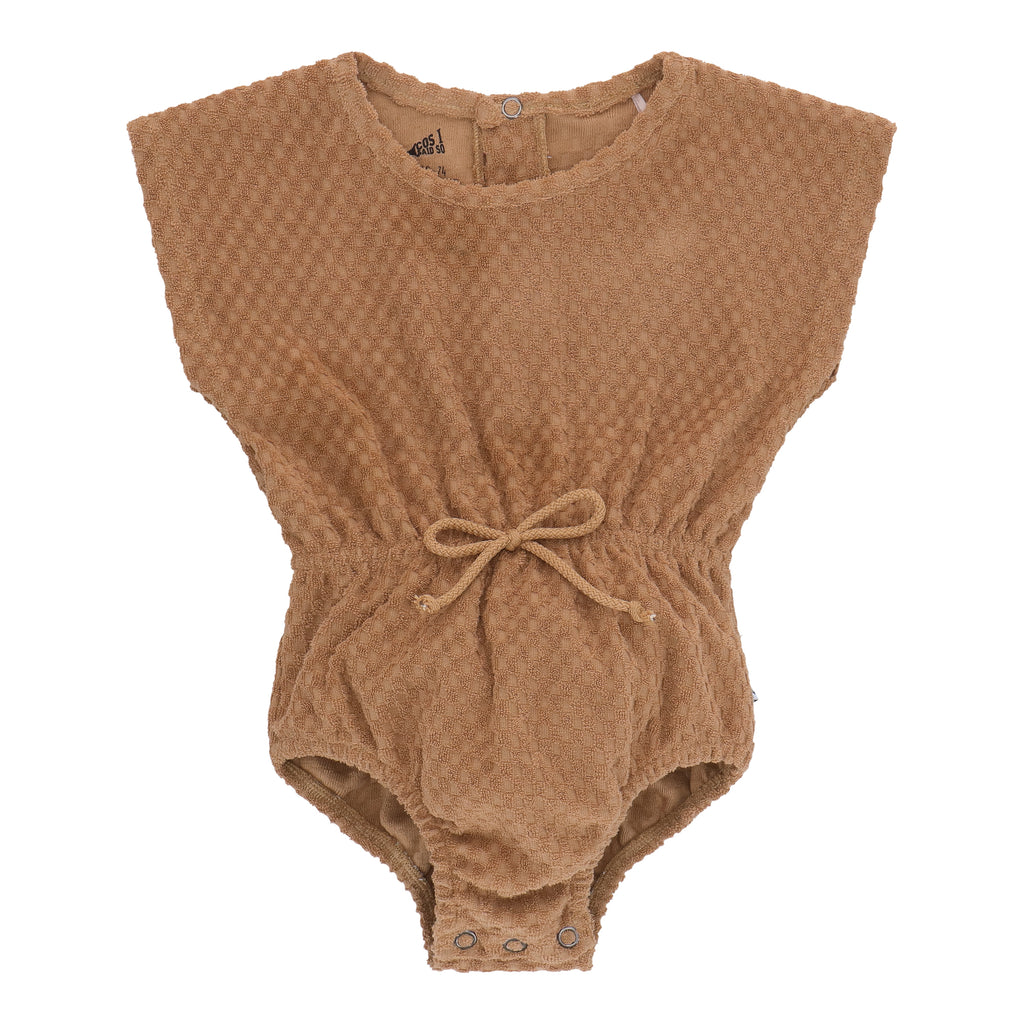 TERRY ROMPER / PRALINE