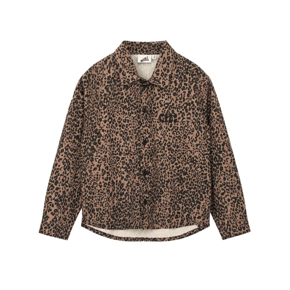 LEOPARD OVERSHIRT / brown
