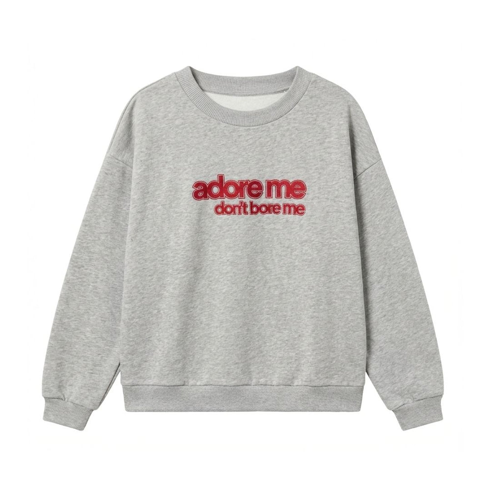 SWEATER ADORE ME / grey melange