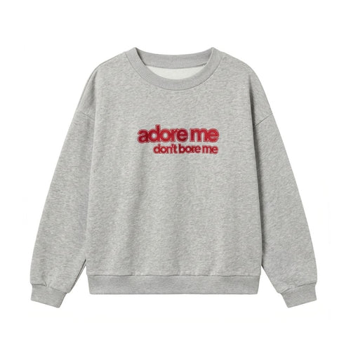 SWEATER ADORE ME / grey melange