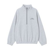 HALF ZIP SWEATER / GOOD VIBES ONLY