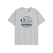 T-SHIRT DOGS / grey melange