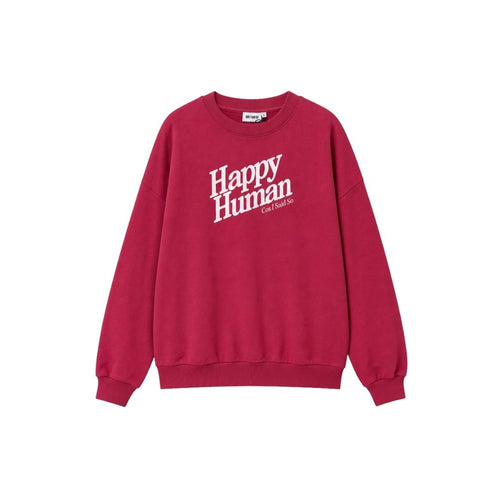 SWEATER HAPPY HUMAN / red