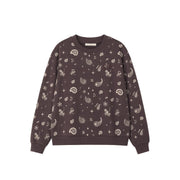 SWEATER PAISLEY / peppercorn