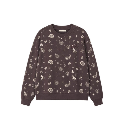 SWEATER PAISLEY / peppercorn