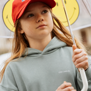 HOODIE WHAT A TIME / silver blue