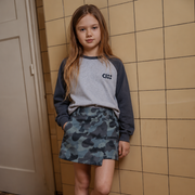 CAMO SKIRT /blue