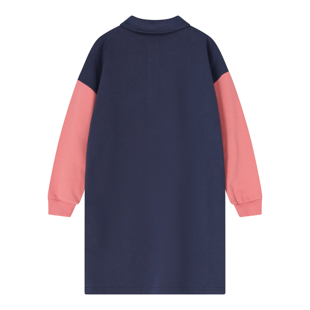 COLOUR BLOCK POLO DRESS