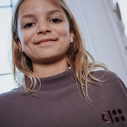 CUT OFF SWEATER / peppercorn