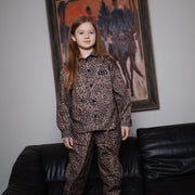 LEOPARD OVERSHIRT / brown