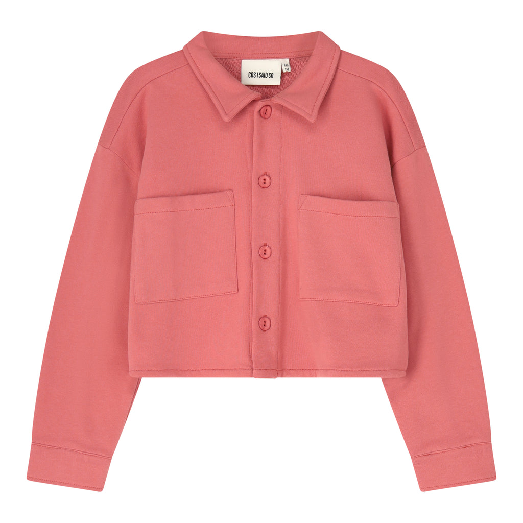 CROP JOG SHIRT rose