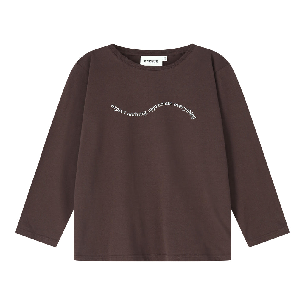LONG SLEEVE T-SHIRT expect nothing