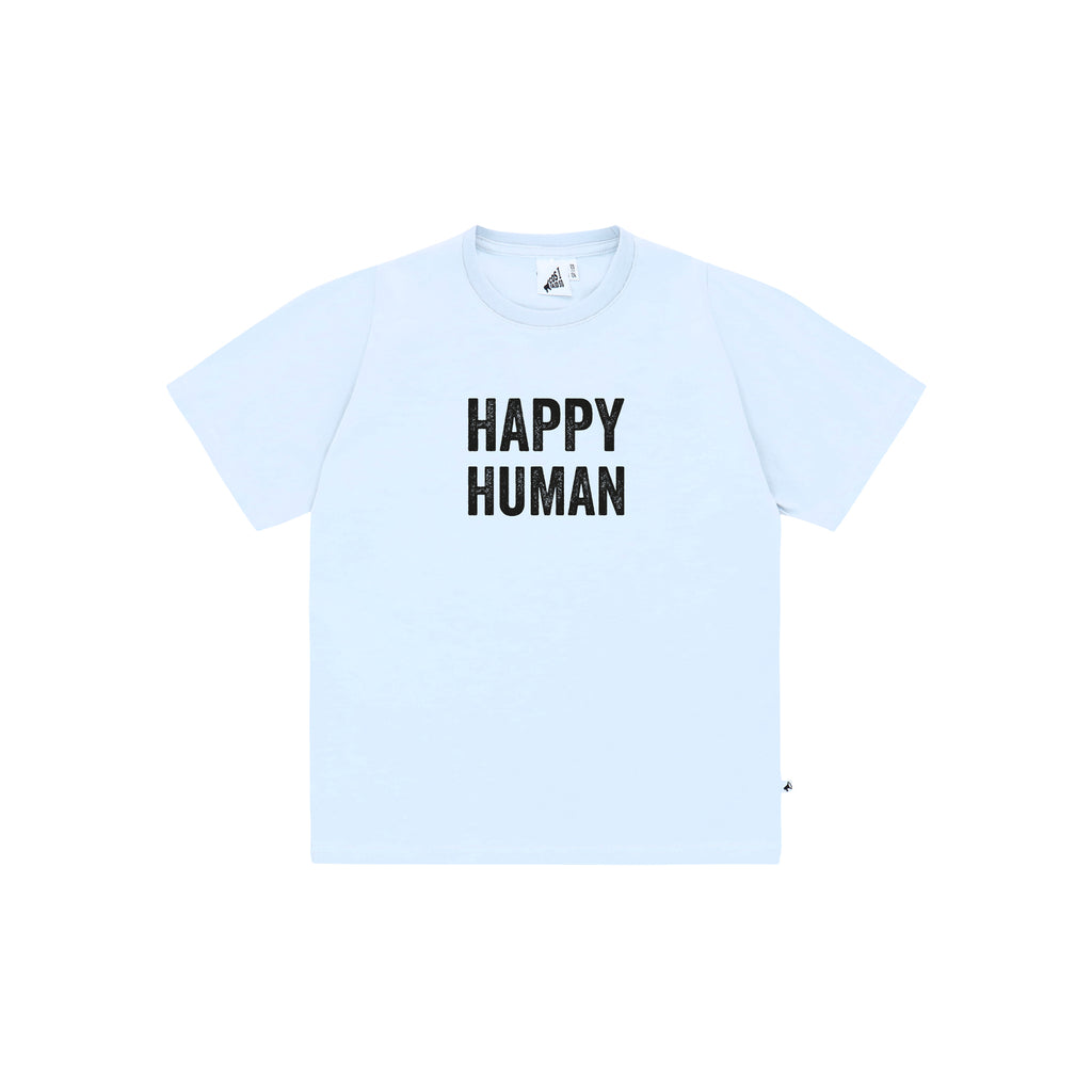 T-SHIRT HAPPY HUMAN / ARCTIC ICE