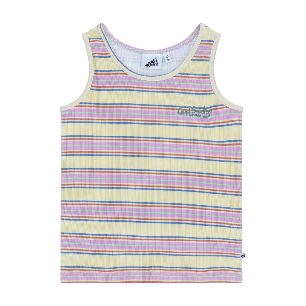 TANK TOP Striped Rib