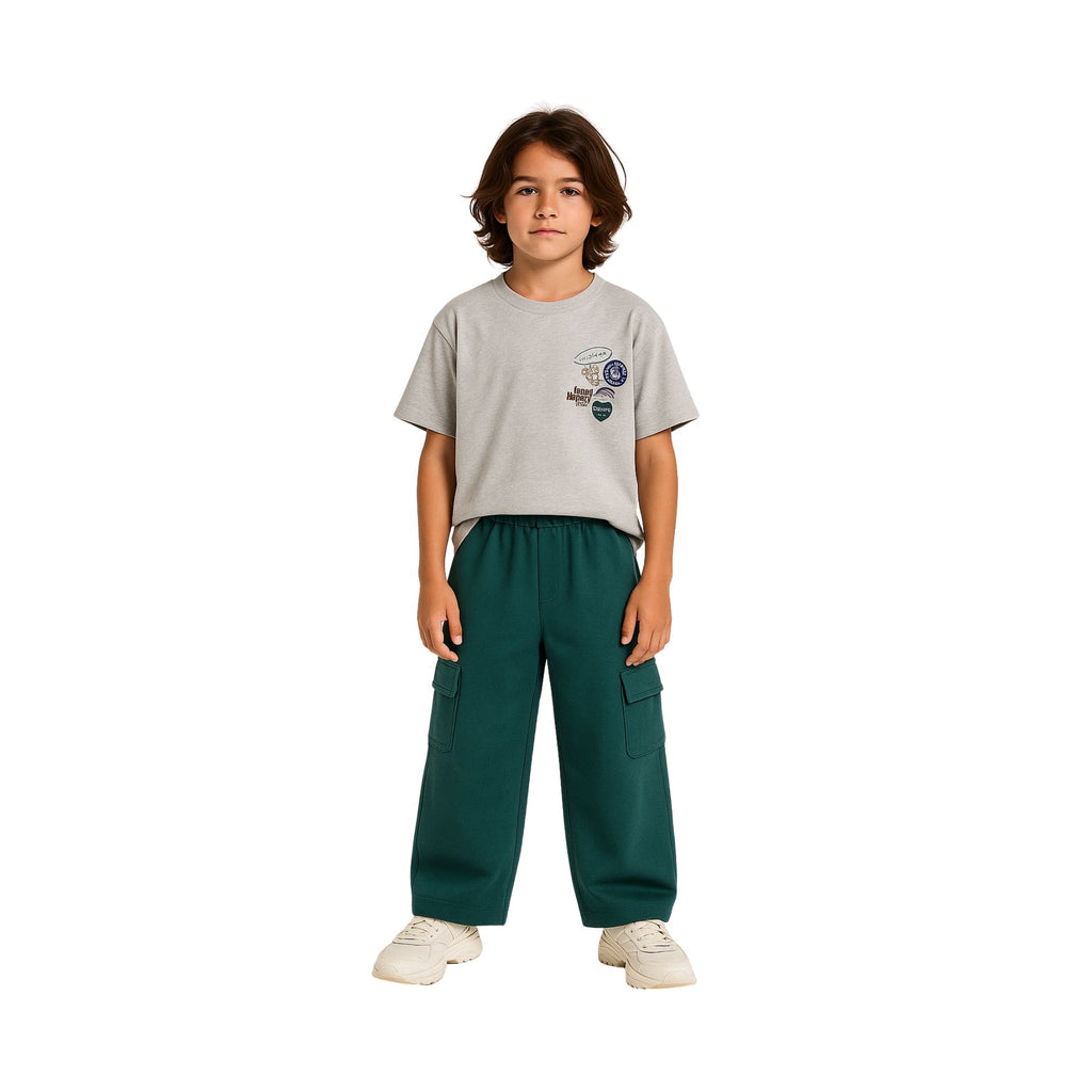 WIDE CARGO JOG PANT moss