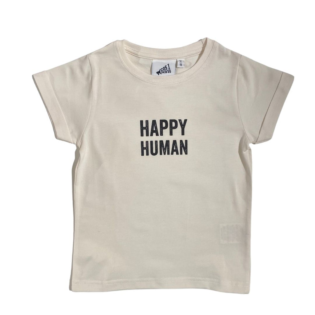 HAPPY HUMAN T-SHIRT / SALT