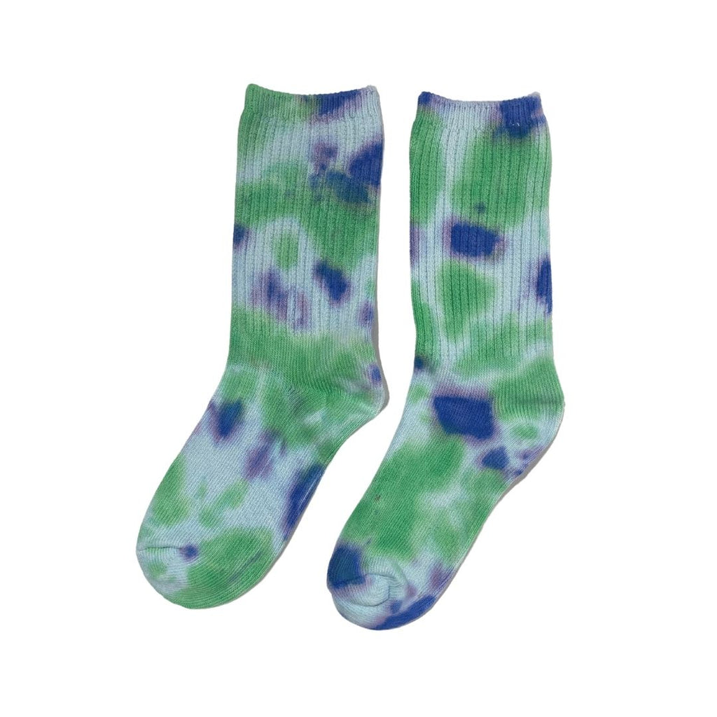 SOCKS - tie dye green/lilac