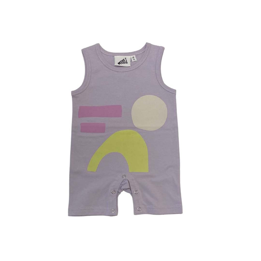 SHAPES ONESIE / THISTLE