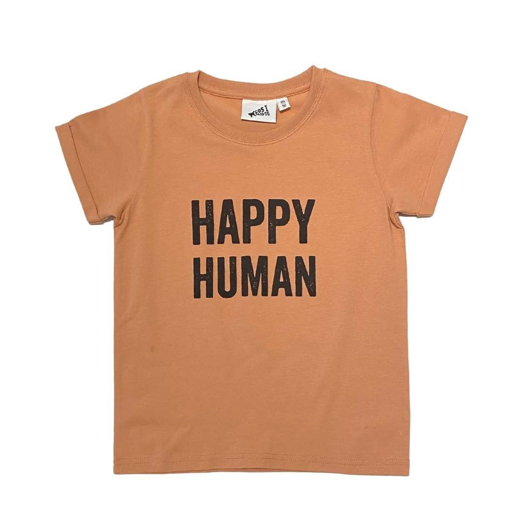 HAPPY HUMAN T-SHIRT / SANDSTONE