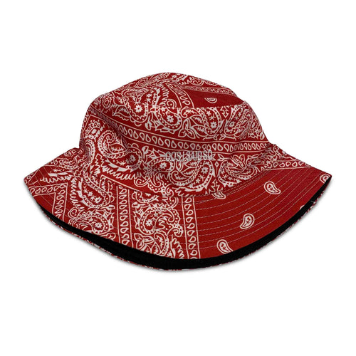 BUCKET HAT PAISLEY / RED