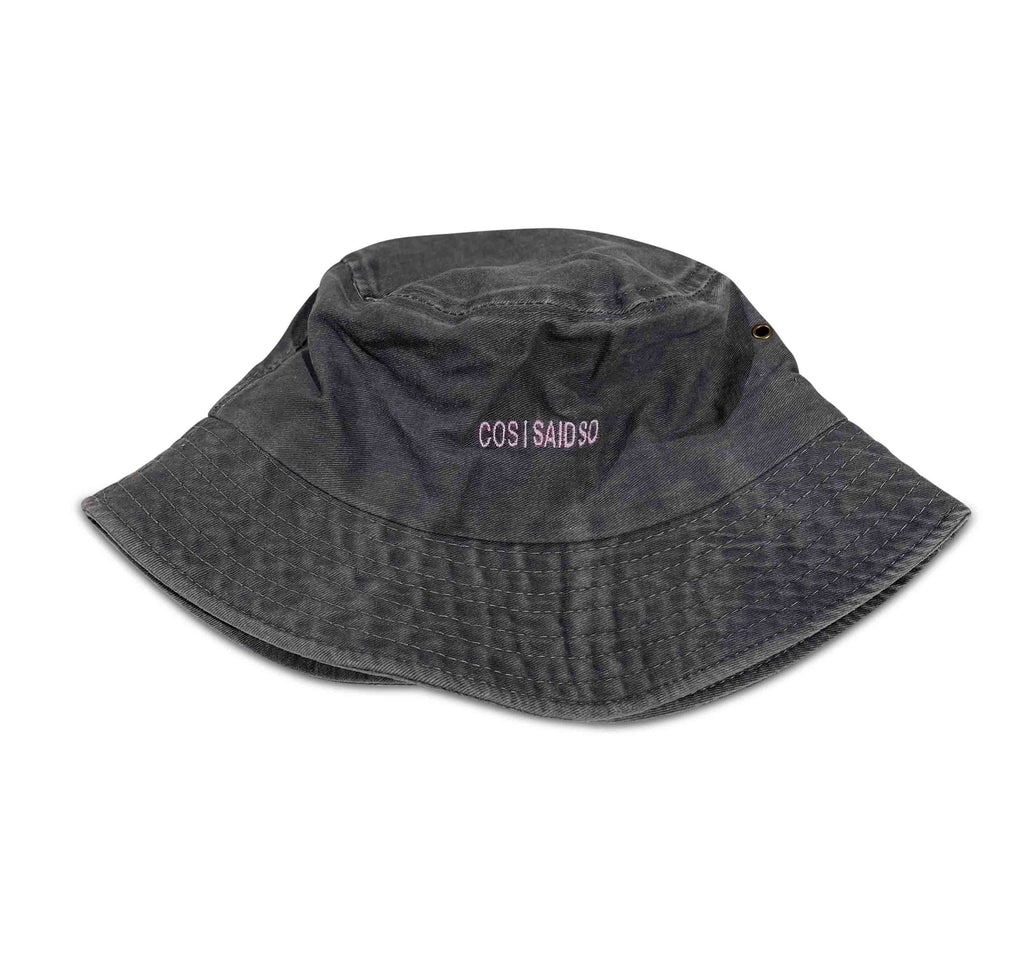 TEEN BUCKET HAT WASHED CHARCOAL