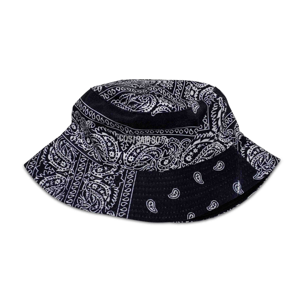 TEEN BUCKET HAT PAISLEY BLACK