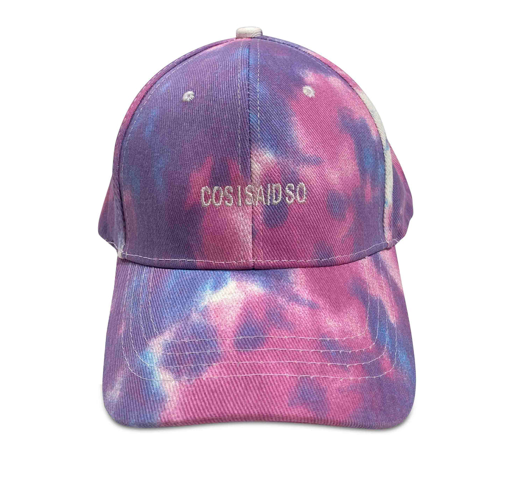 TEEN TIE DYE CAP - purple