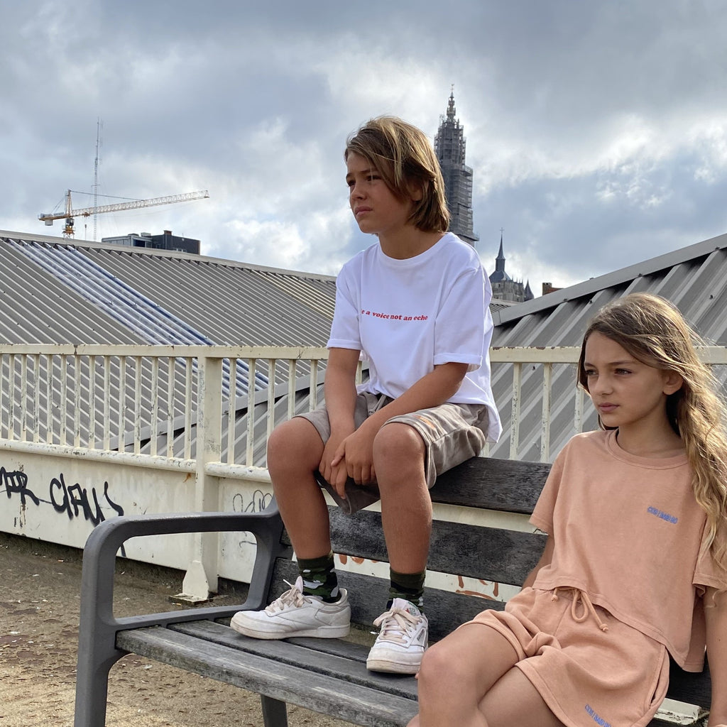 TEEN BOXY TEE BE A VOICE