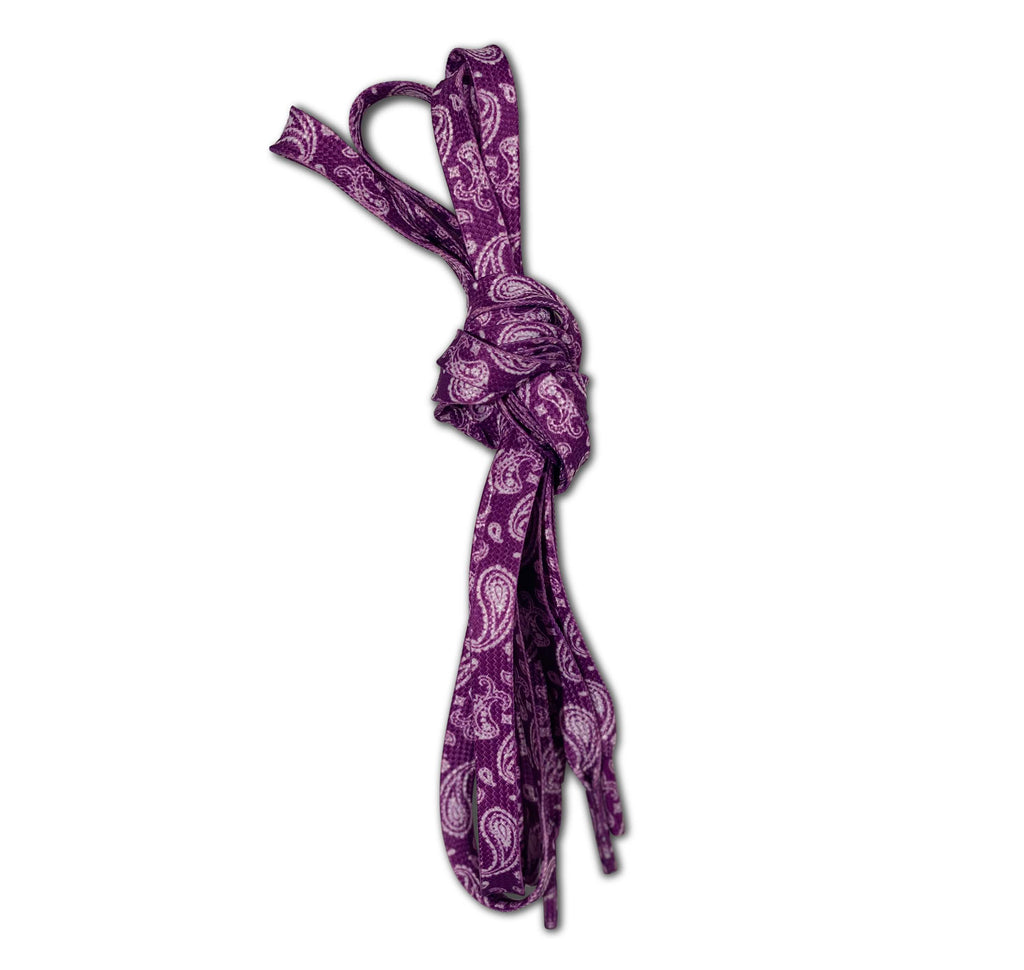 SHOE LACES - bandana purple