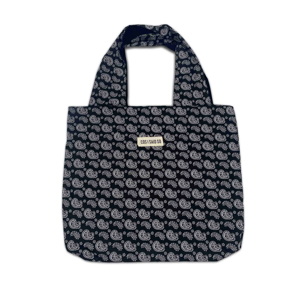 BLACK PAISLEY BAG