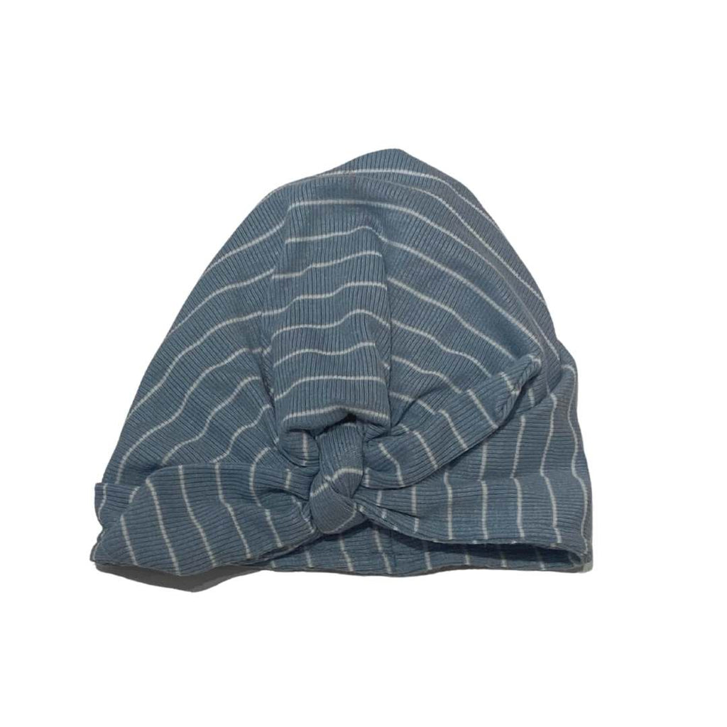 RIB BABY TURBAN HAT / BLUE