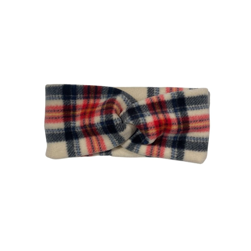 HEADBAND / PLAID FLEECE