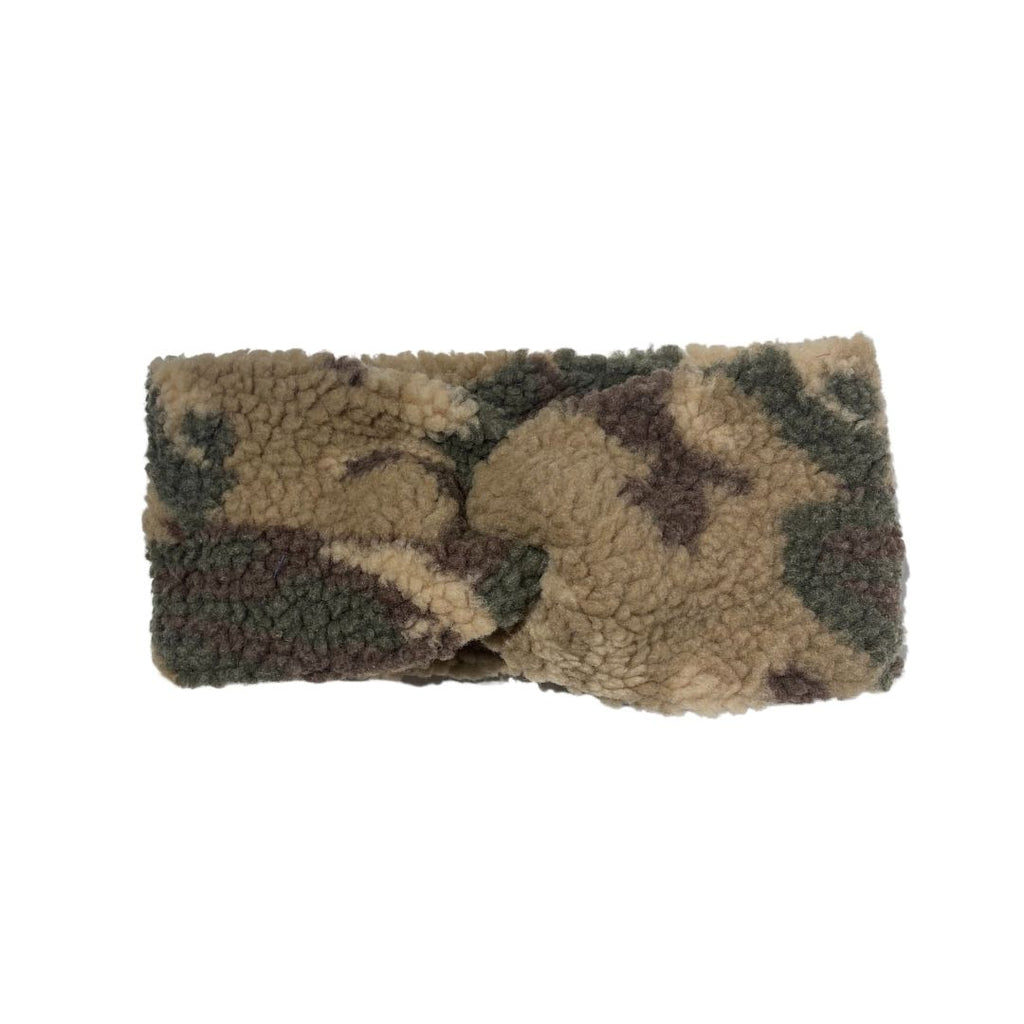 TEDDY HEADBAND / CAMO FLEECE